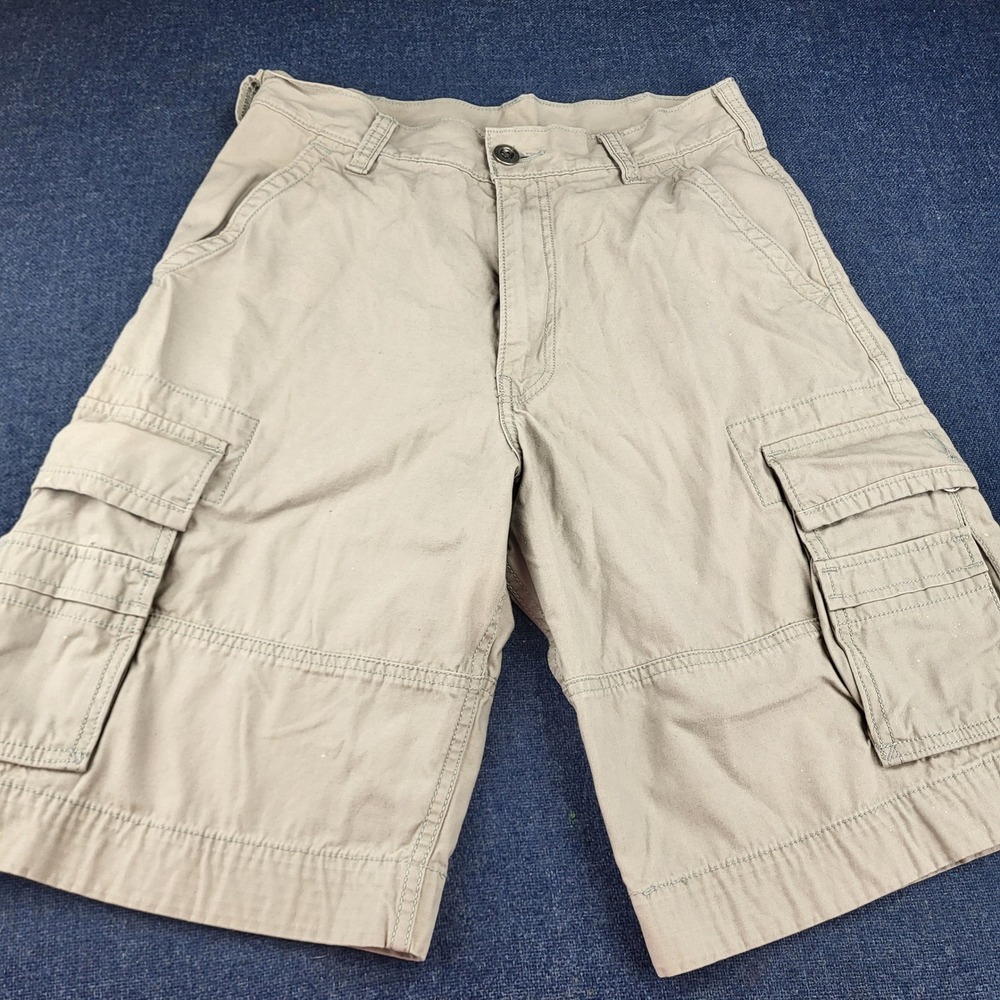 Levis Mens Khaki Gray Cargo Shorts W30 Relaxed Fit Utility Cotton